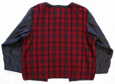 画像2: 90s USA製 Woolrichウールリッチ チェック ウール ライナー XL (2)