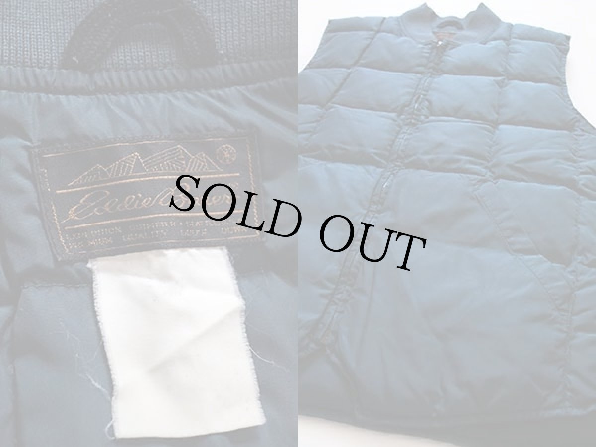 画像3: 80s EddieBauerエディーバウアー ナイロン インナー ダウンベスト 深緑 (3)