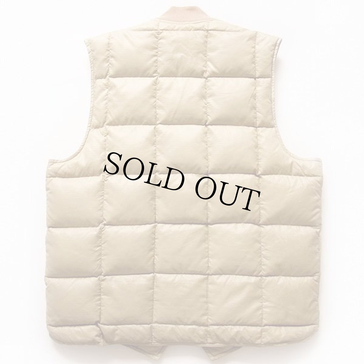 画像2: 80s EddieBauerエディーバウアー ナイロン インナー ダウンベスト ベージュ 46 (2)