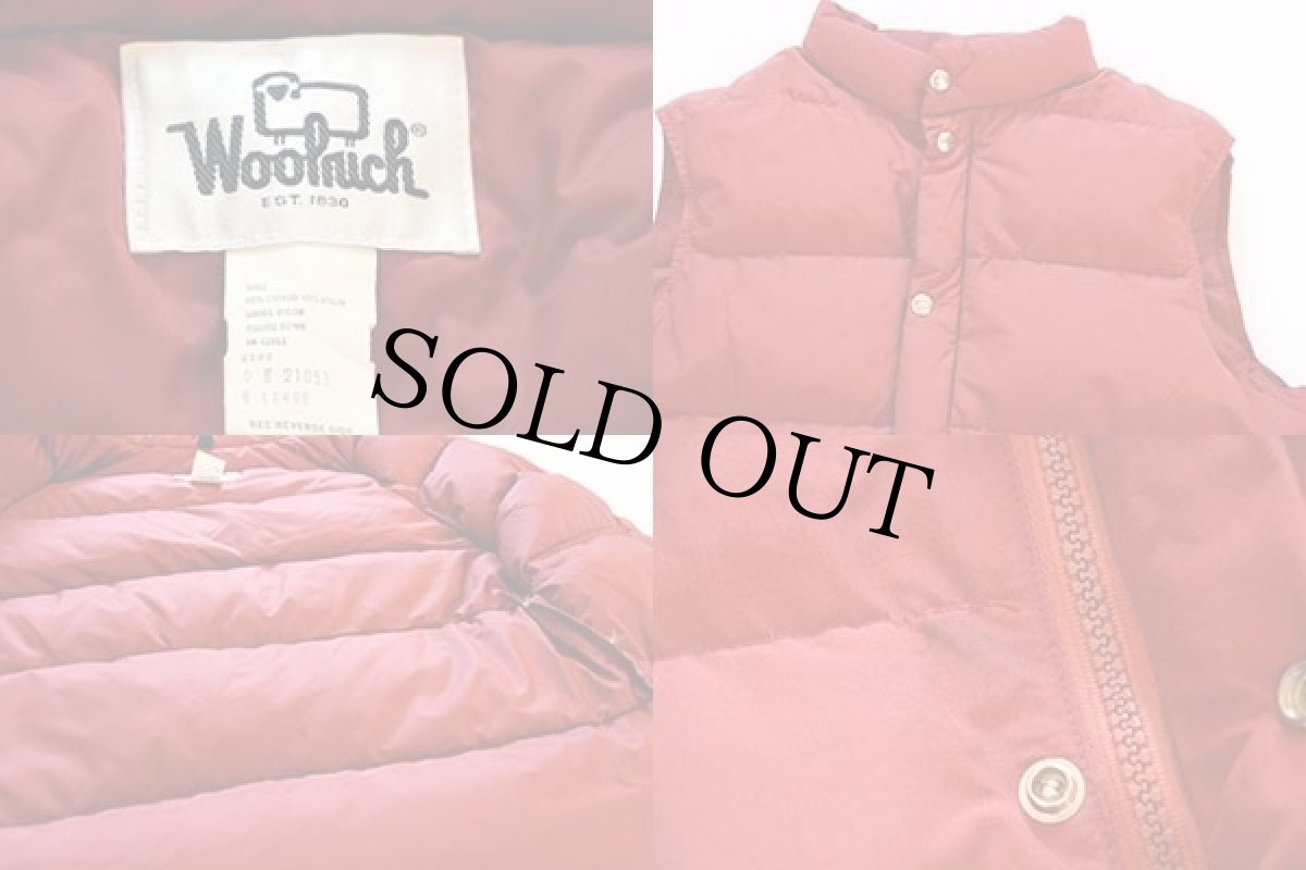 画像3: 70s Woolrichウールリッチ 60/40 ダウンベスト レンガ L (3)