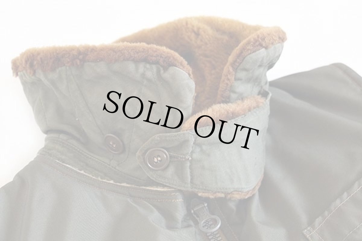 画像3: 40s UNKNOWN リメイク チンスト付き ウールパイルライナー ナイロン フライトベスト (3)