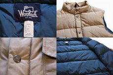 画像3: 80s USA製 Woolrichウールリッチ 60/40 ダウンベスト タン XL (3)