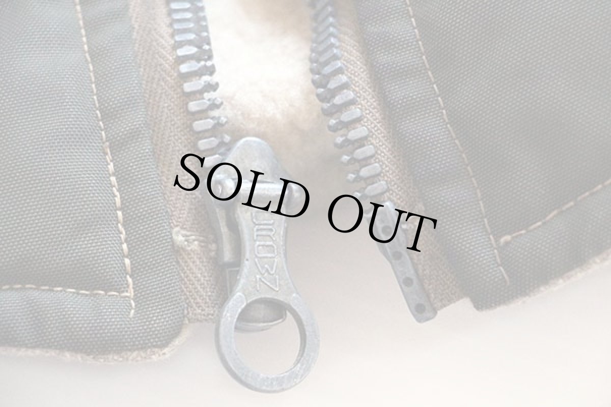 画像4: 40s UNKNOWN リメイク チンスト付き ウールパイルライナー ナイロン フライトベスト (4)