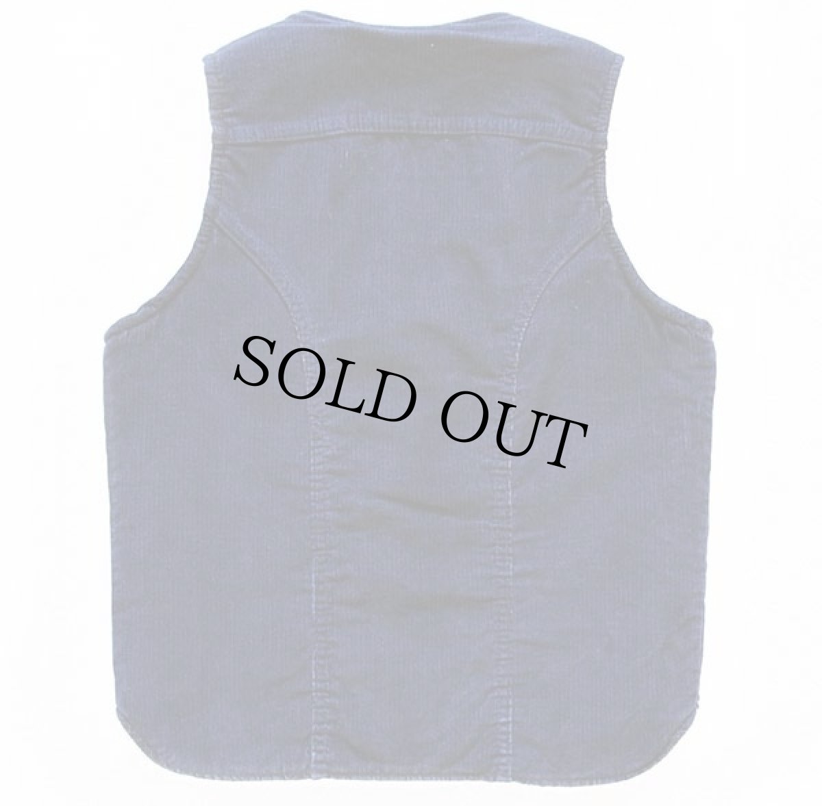 画像2: 80s USA製 maverickマーベリック ボアライナー コーデュロイベスト 紺 M (2)