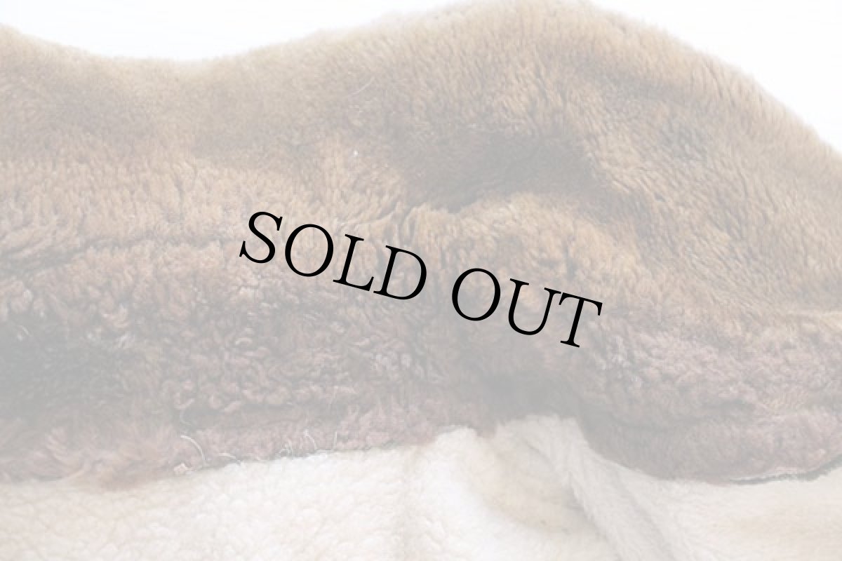 画像6: 40s UNKNOWN リメイク チンスト付き ウールパイルライナー ナイロン フライトベスト (6)