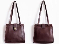 画像2: USA製 COACH オールド コーチ レザー トートバッグ 焦げ茶★9021 (2)