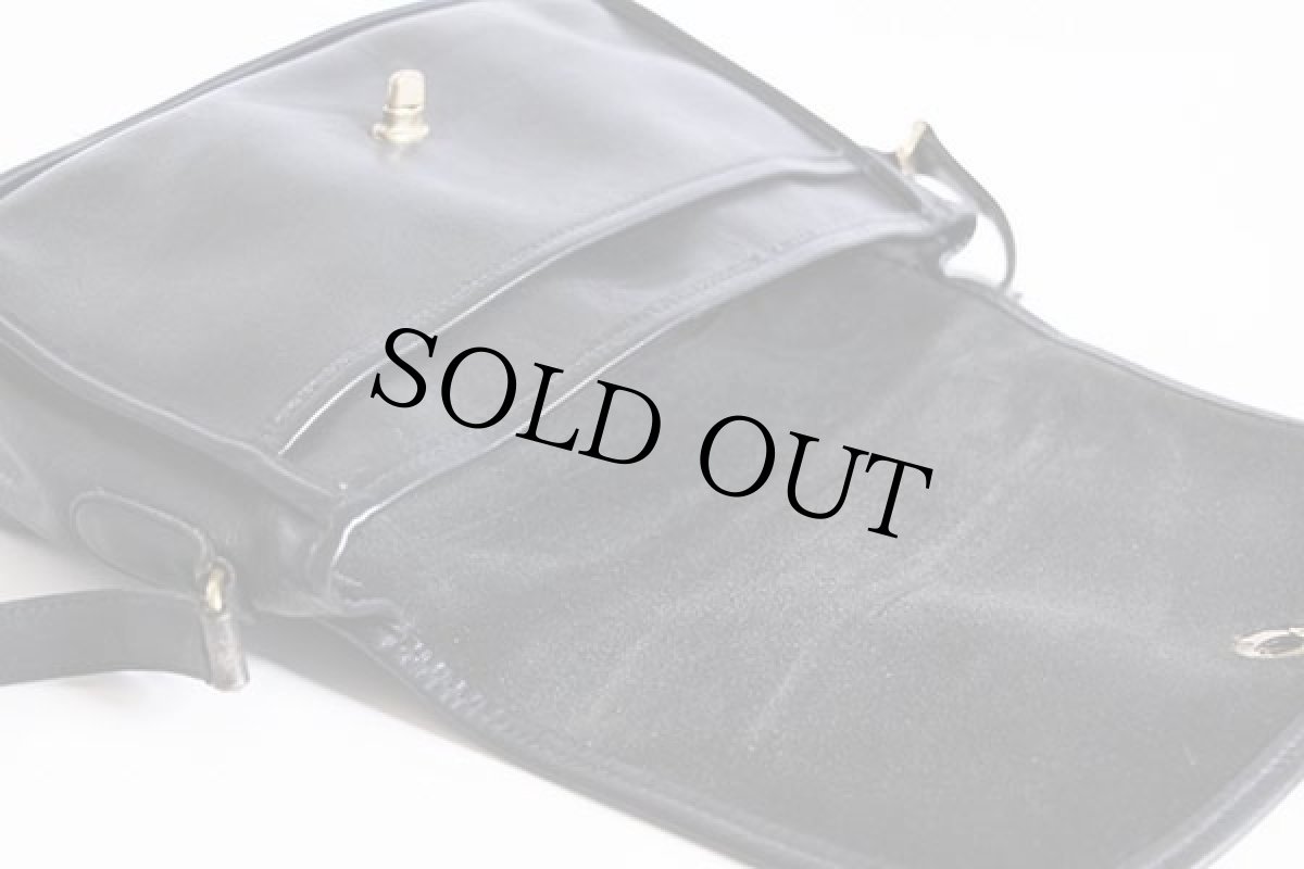 画像5: USA製 COACH オールド コーチ レザー ショルダーバッグ 黒★903 (5)