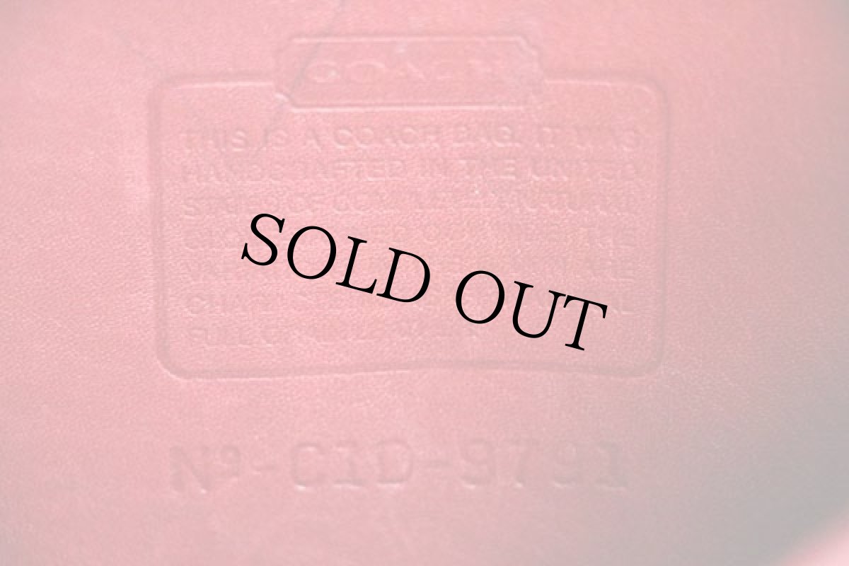 画像3: USA製 COACH オールド コーチ レザー リュックサック 赤★9791 (3)