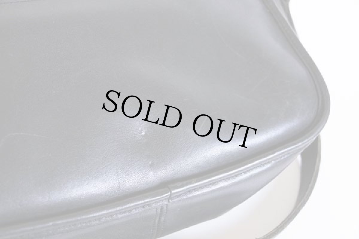 画像7: USA製 COACH オールド コーチ レザー ショルダーバッグ 黒★903 (7)