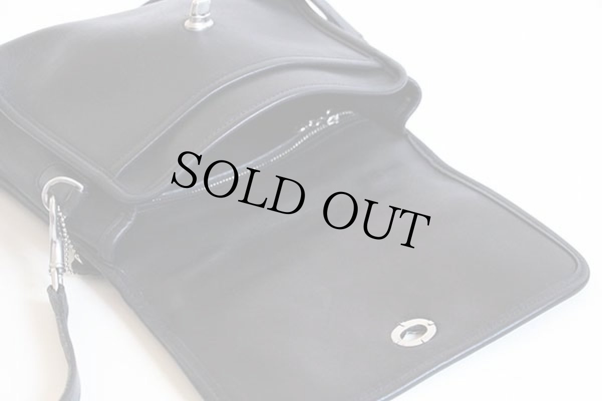 画像5: USA製 COACH オールド コーチ 2WAY レザー ショルダーバッグ 黒★J0C-9870 (5)