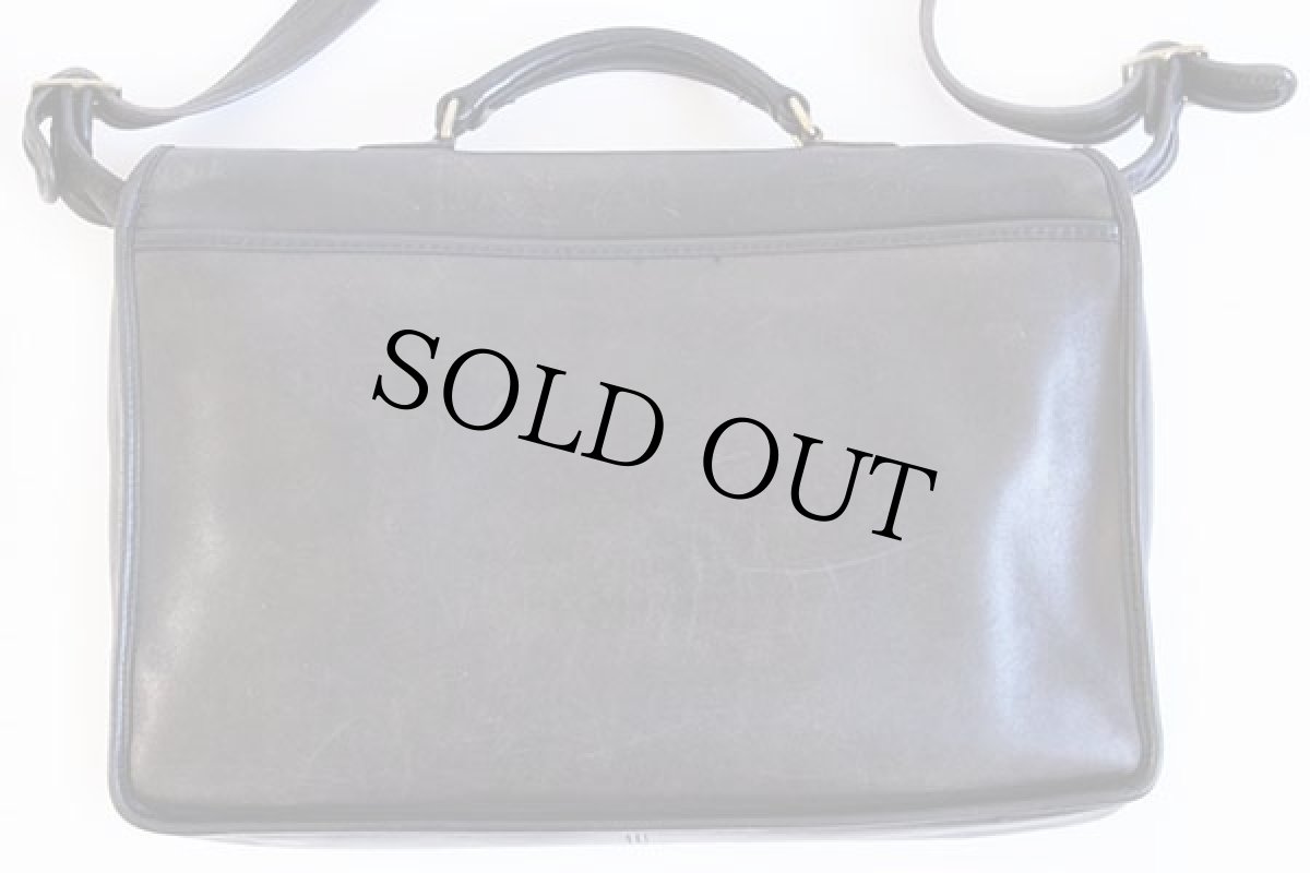 画像2: USA製 COACH オールド コーチ 2WAY レザー ブリーフケース 黒★5143 (2)