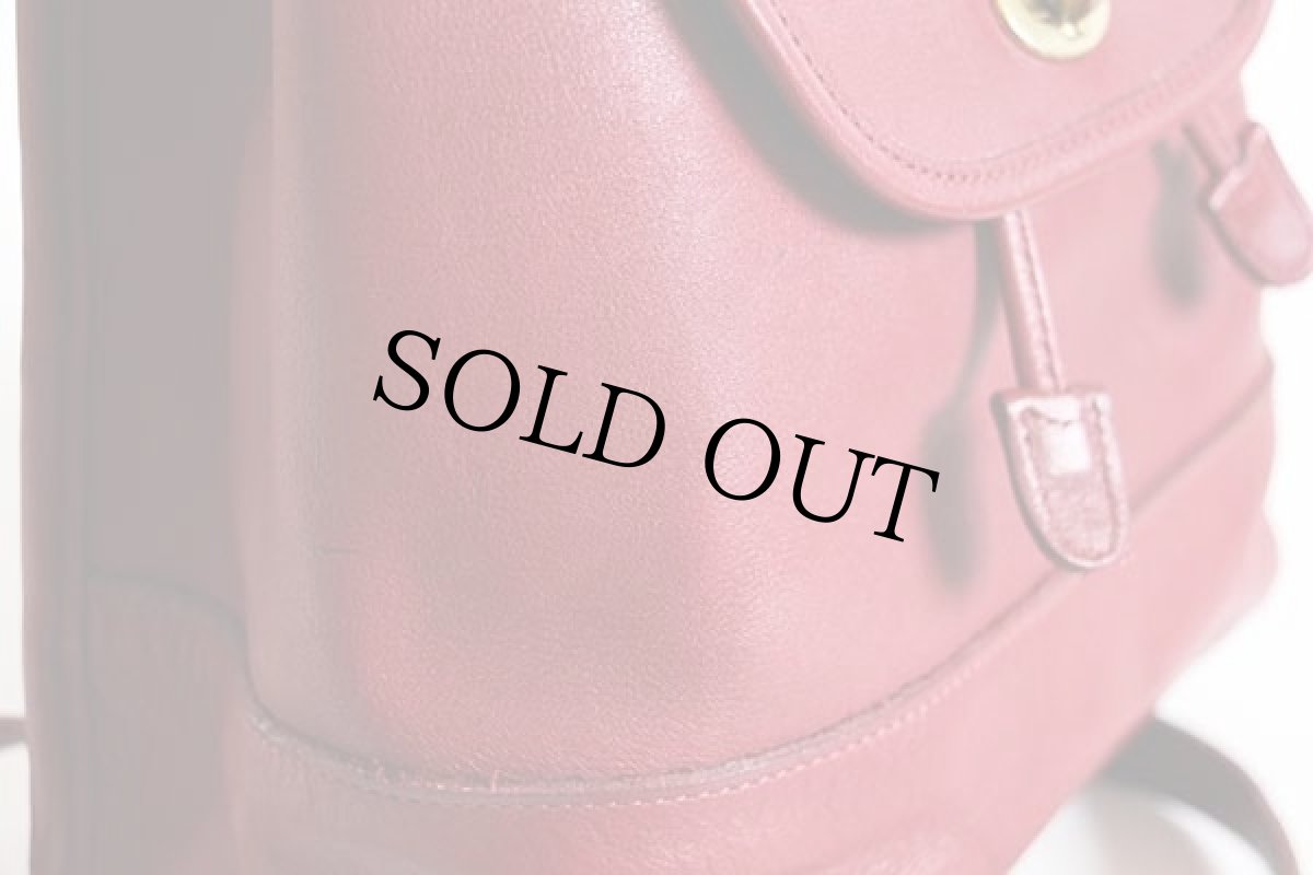 画像6: USA製 COACH オールド コーチ レザー リュックサック 赤★9791 (6)