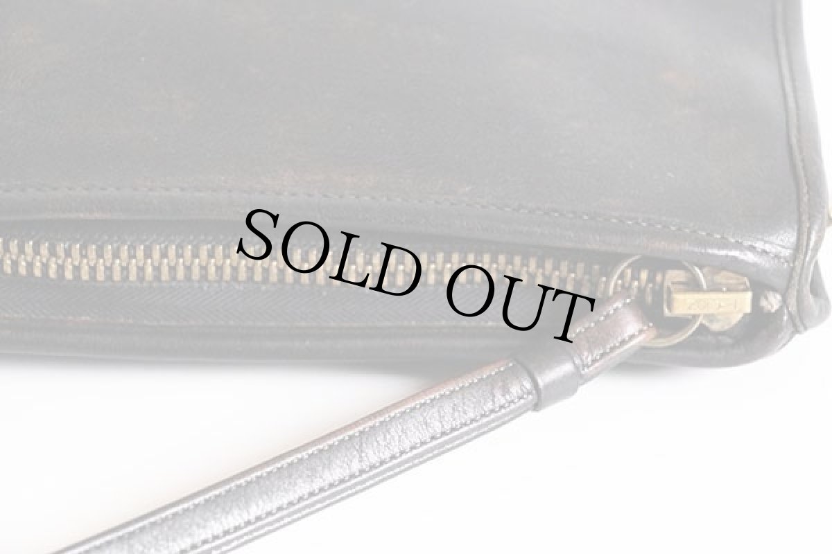 画像4: 70s USA製 COACH オールド コーチ レザー ショルダーバッグ 黒★1148 (4)