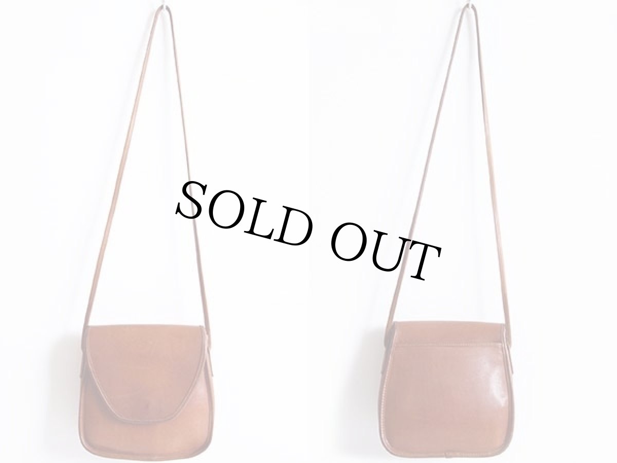 画像2: USA製 COACH オールド コーチ レザー ショルダーバッグ 茶★361 (2)