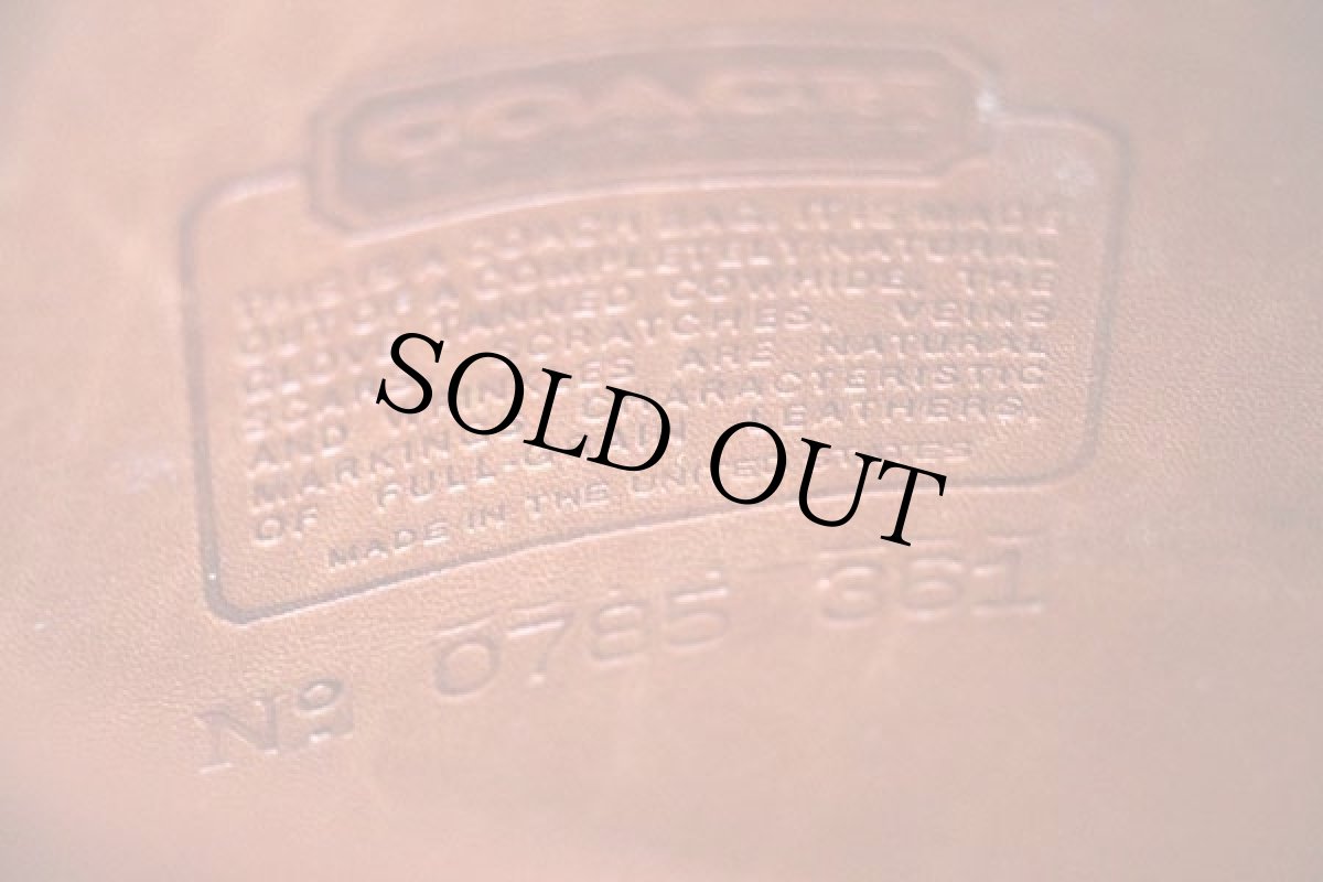 画像3: USA製 COACH オールド コーチ レザー ショルダーバッグ 茶★361 (3)