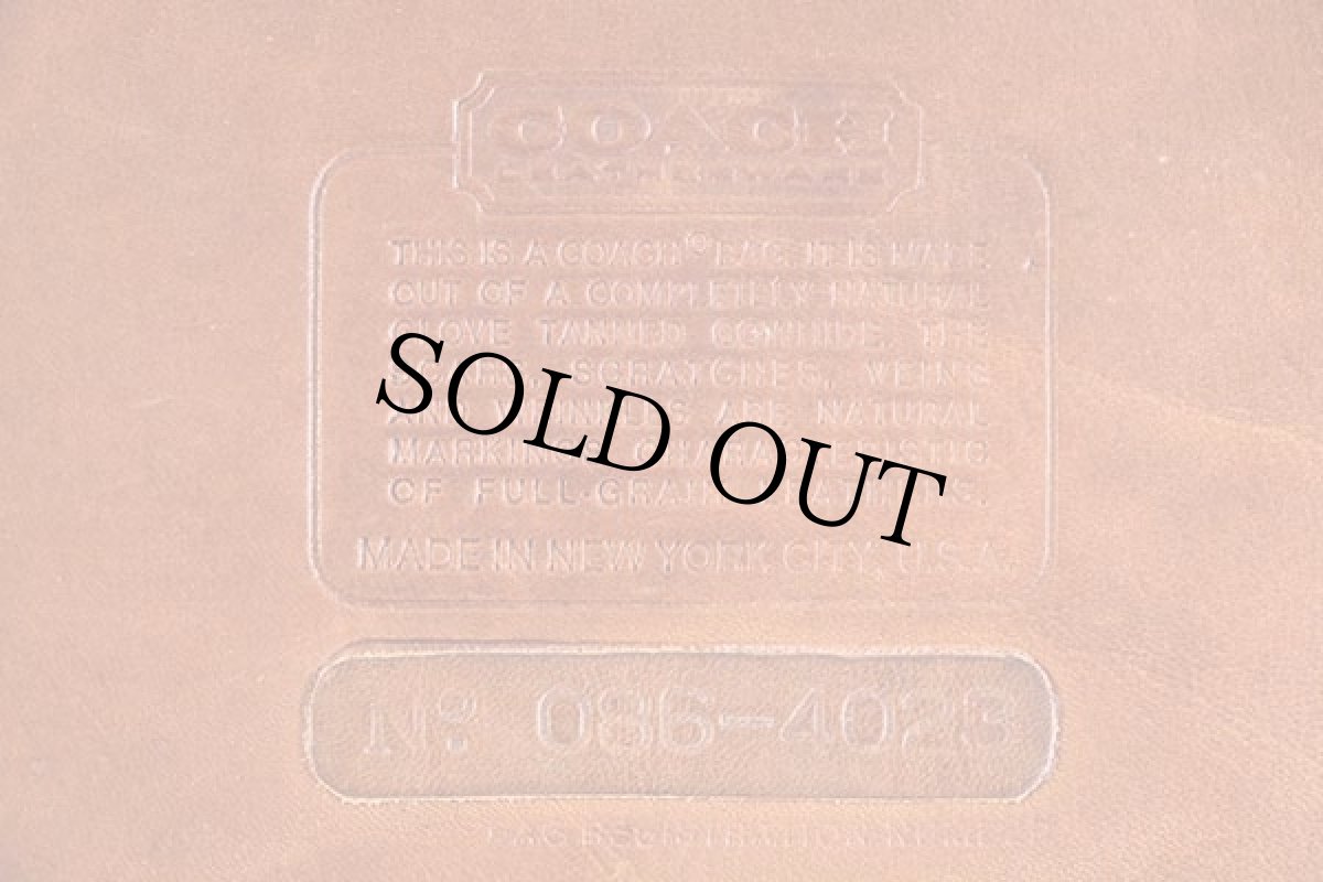 画像3: 70s USA製 COACH オールド コーチ レザー ショルダーバッグ 茶★4023 (3)