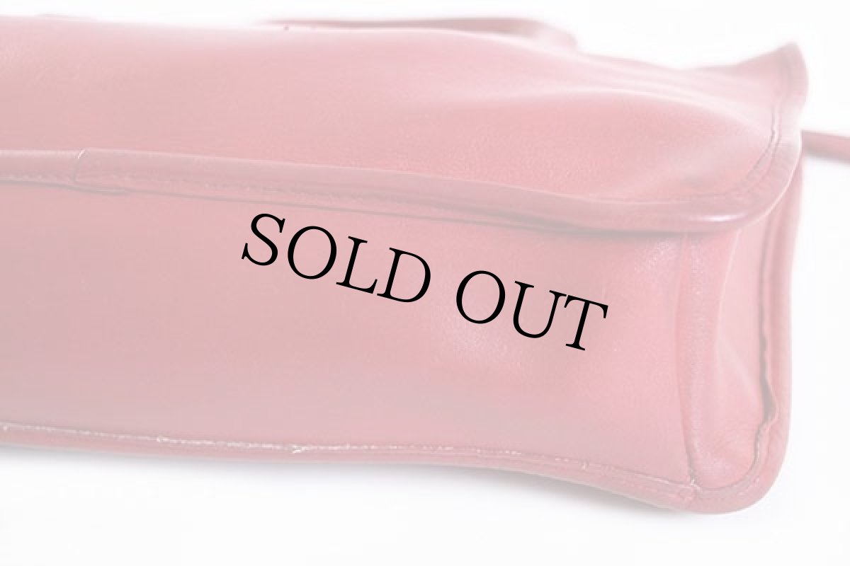 画像7: 70s USA製 COACH オールド コーチ レザー ハンドバッグ 赤★6447 (7)