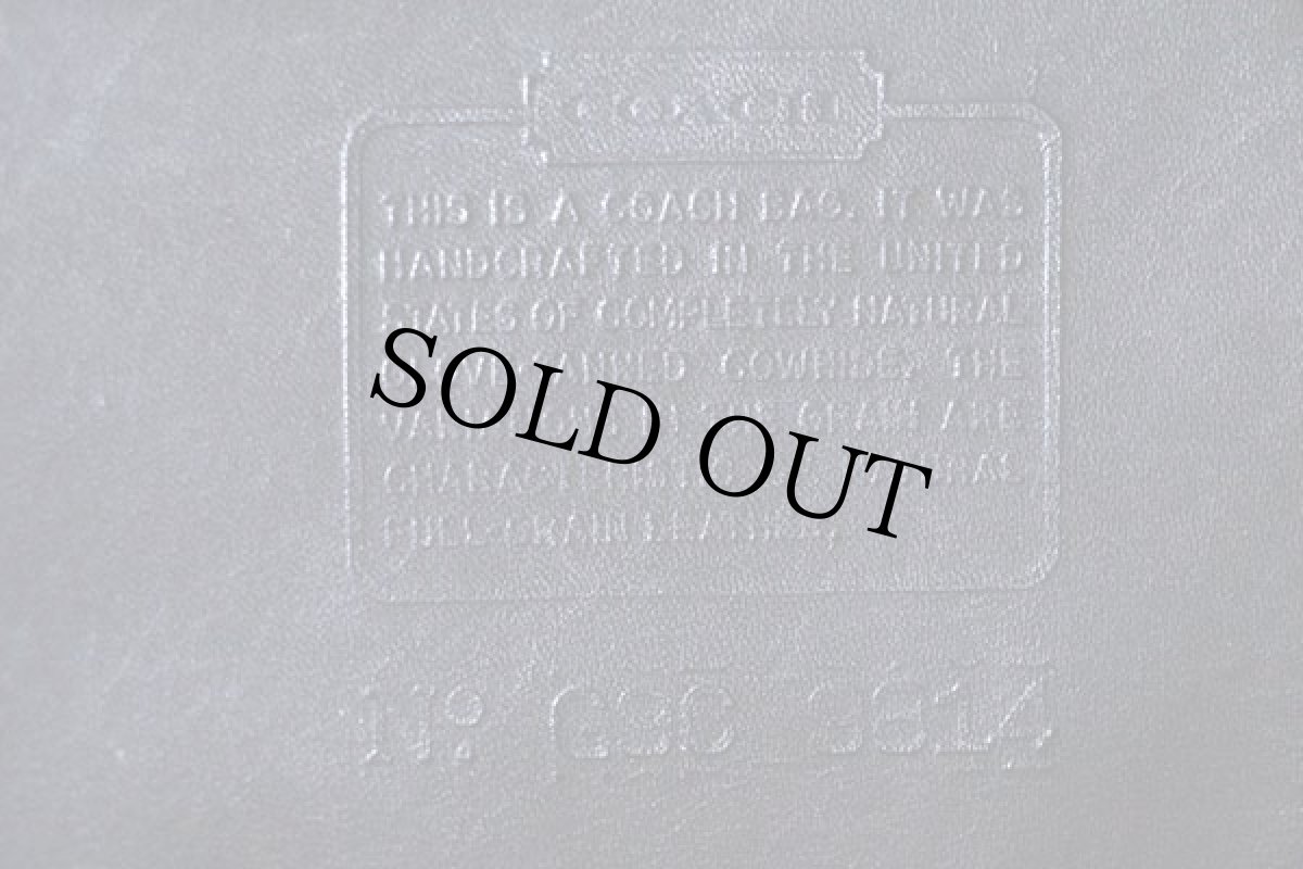 画像3: USA製 COACH オールド コーチ レザー ショルダーバッグ 黒★9814 (3)