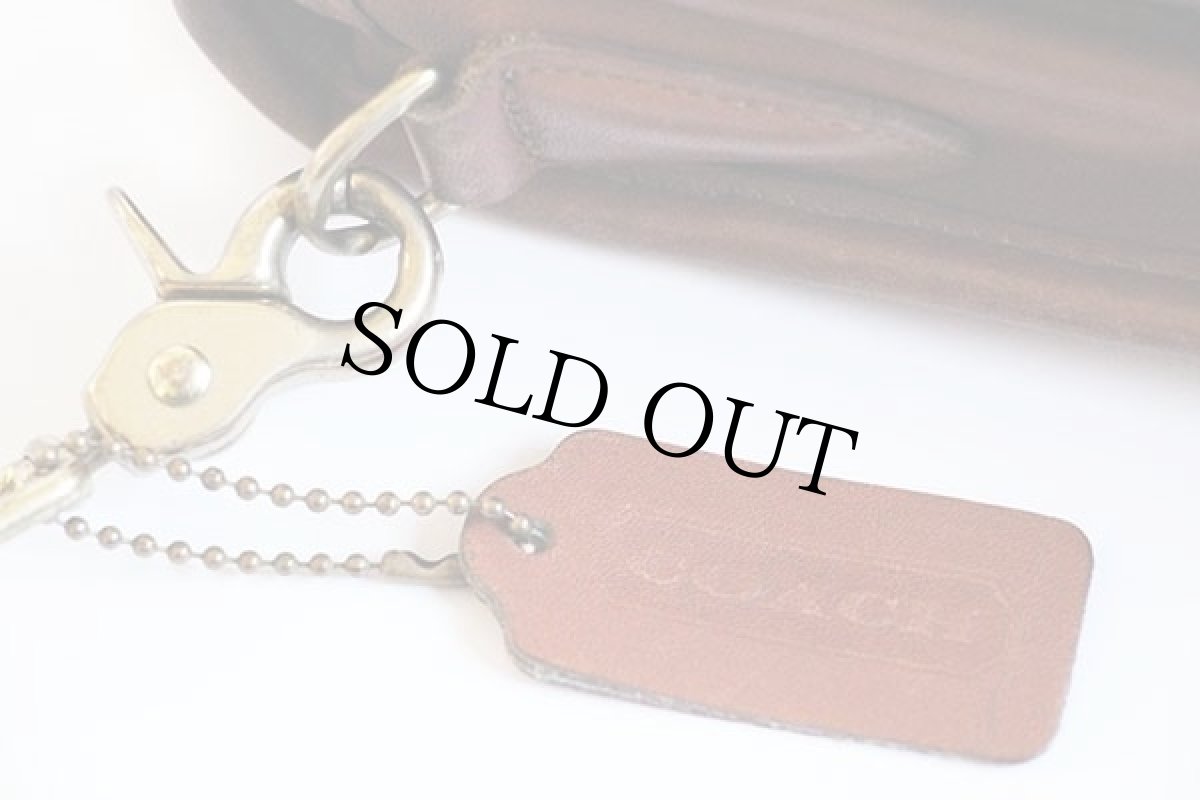 画像4: USA製 COACH オールド コーチ 2WAY レザー ショルダーバッグ 茶★5130 (4)