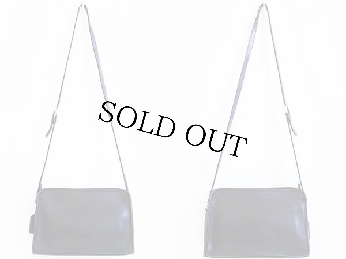 画像2: USA製 COACH オールド コーチ レザー ショルダーバッグ 黒★9814 (2)