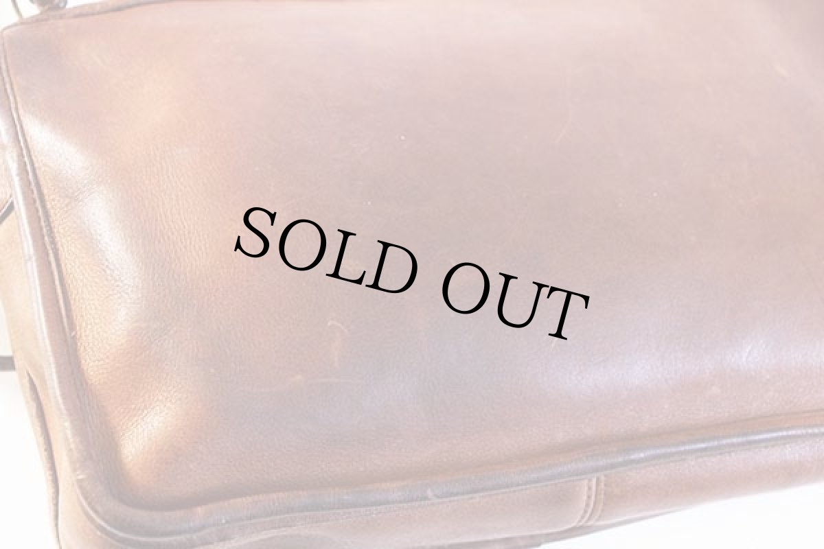 画像8: 70s USA製 COACH オールド コーチ レザー ショルダーバッグ 茶★4023 (8)