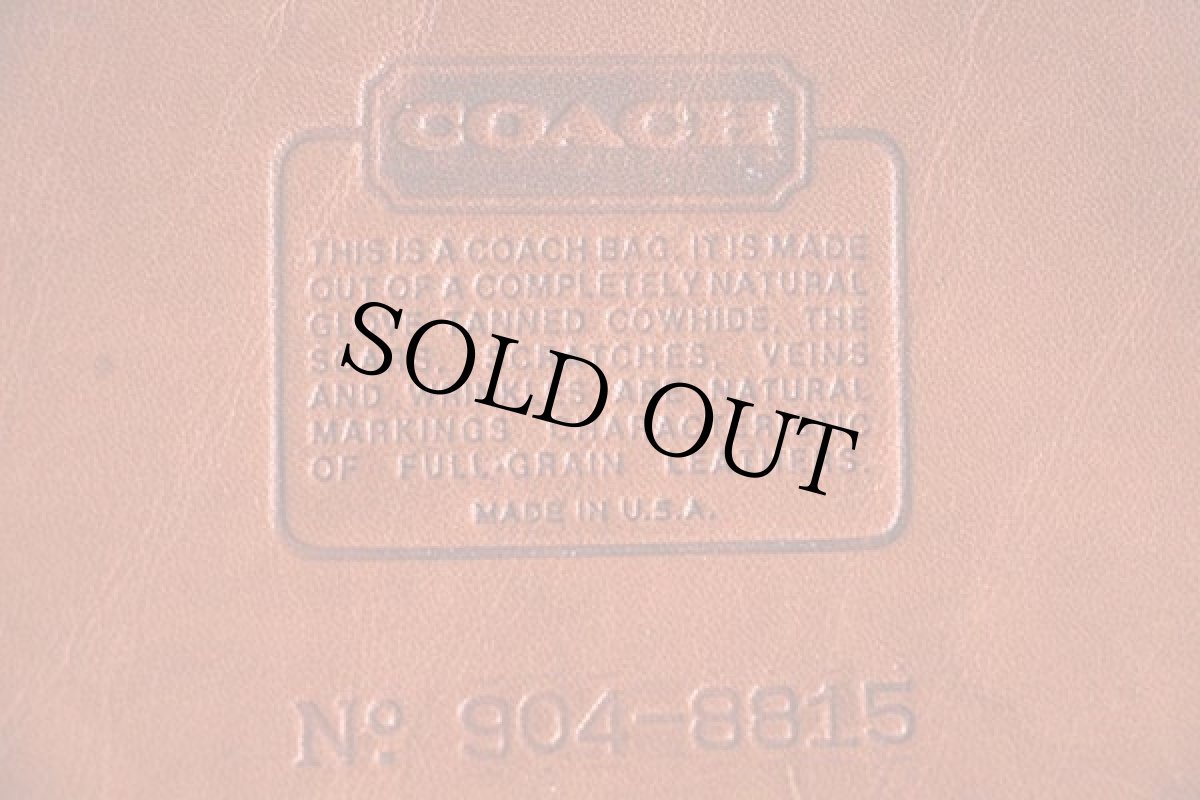 画像3: USA製 COACH オールド コーチ レザー ショルダーバッグ 茶★8815 (3)