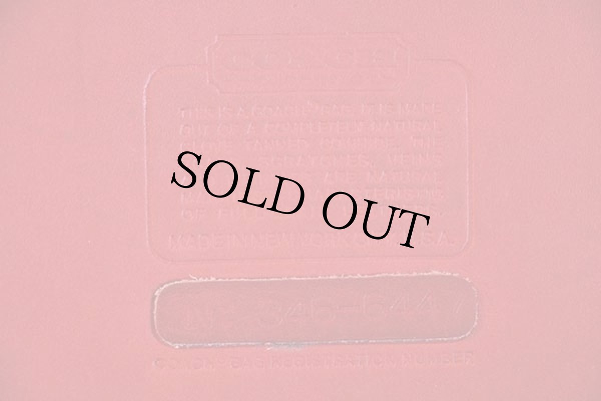 画像3: 70s USA製 COACH オールド コーチ レザー ハンドバッグ 赤★6447 (3)