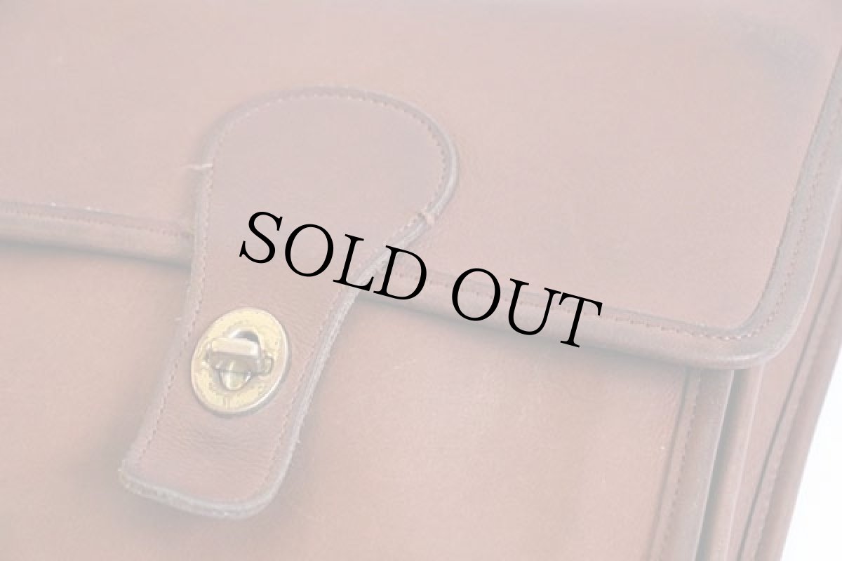 画像6: USA製 COACH オールド コーチ 2WAY レザー ショルダーバッグ 茶★5130 (6)