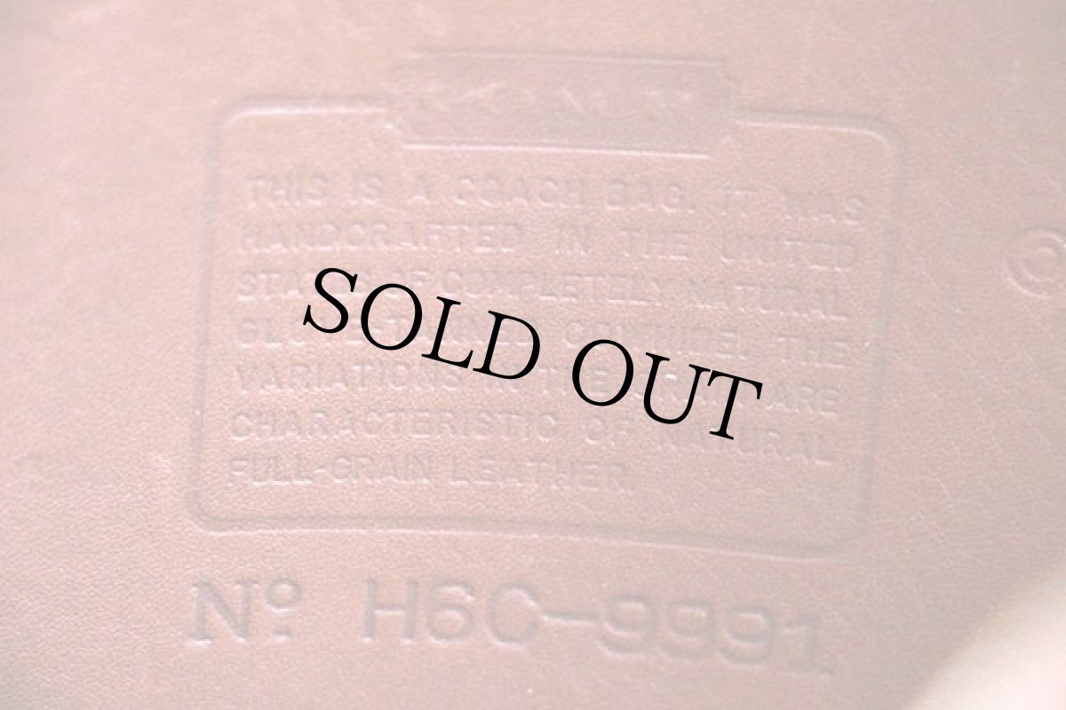 画像3: USA製 COACH オールド コーチ 2WAY レザー ショルダーバッグ 茶★9991 (3)