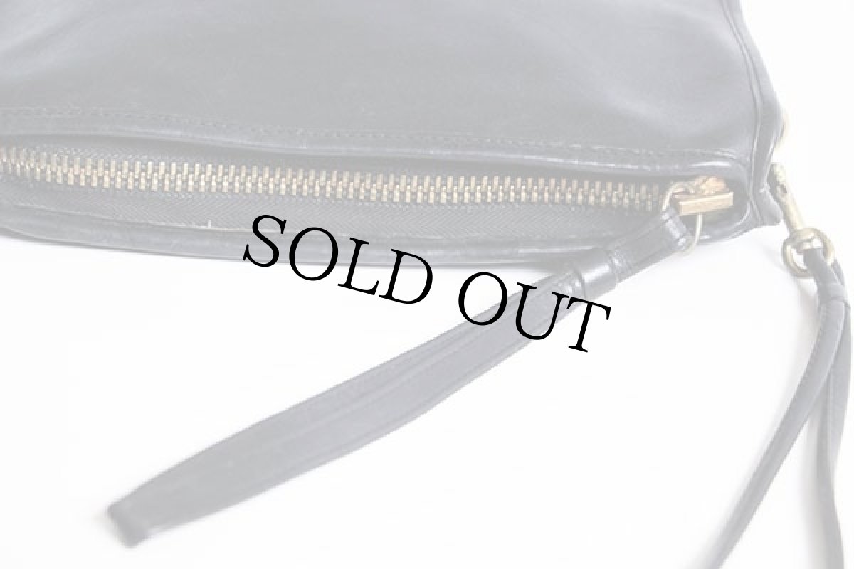 画像5: 70s USA製 COACH オールド コーチ レザー ショルダーバッグ 黒★4136 (5)