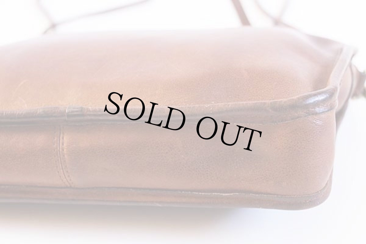 画像6: 70s USA製 COACH オールド コーチ レザー ショルダーバッグ 茶★4023 (6)