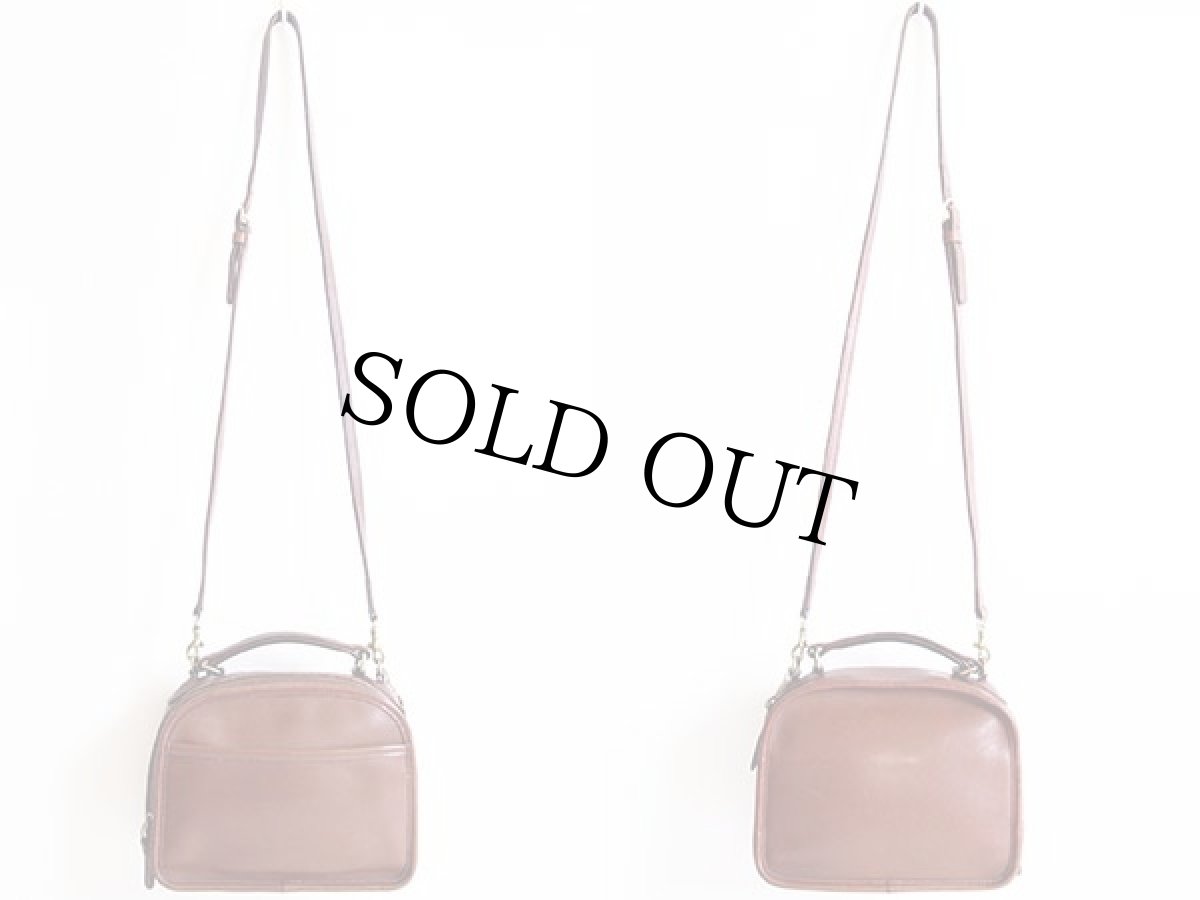 画像2: USA製 COACH オールド コーチ 2WAY レザー ショルダーバッグ 茶★9991 (2)