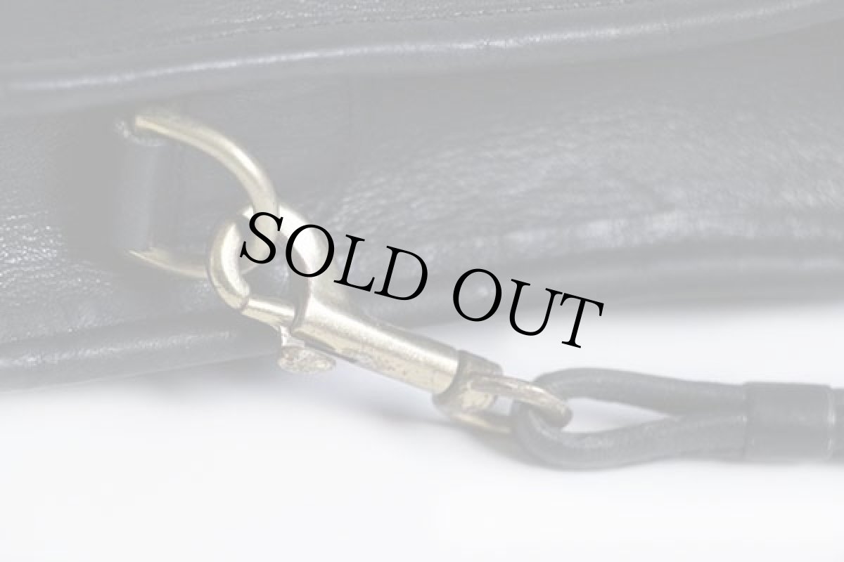 画像4: 70s USA製 COACH オールド コーチ レザー ショルダーバッグ 黒★4136 (4)