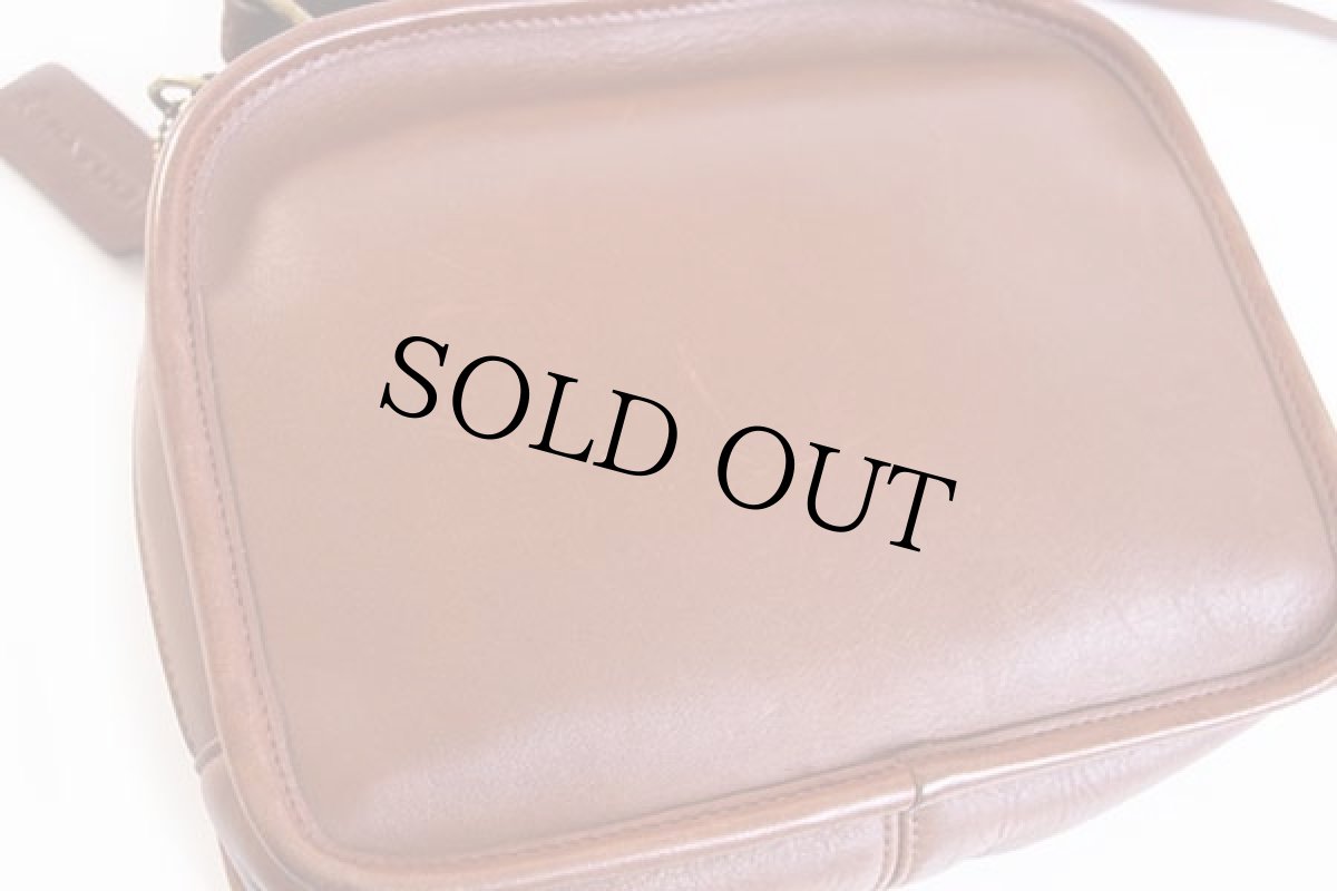 画像6: USA製 COACH オールド コーチ 2WAY レザー ショルダーバッグ 茶★9991 (6)