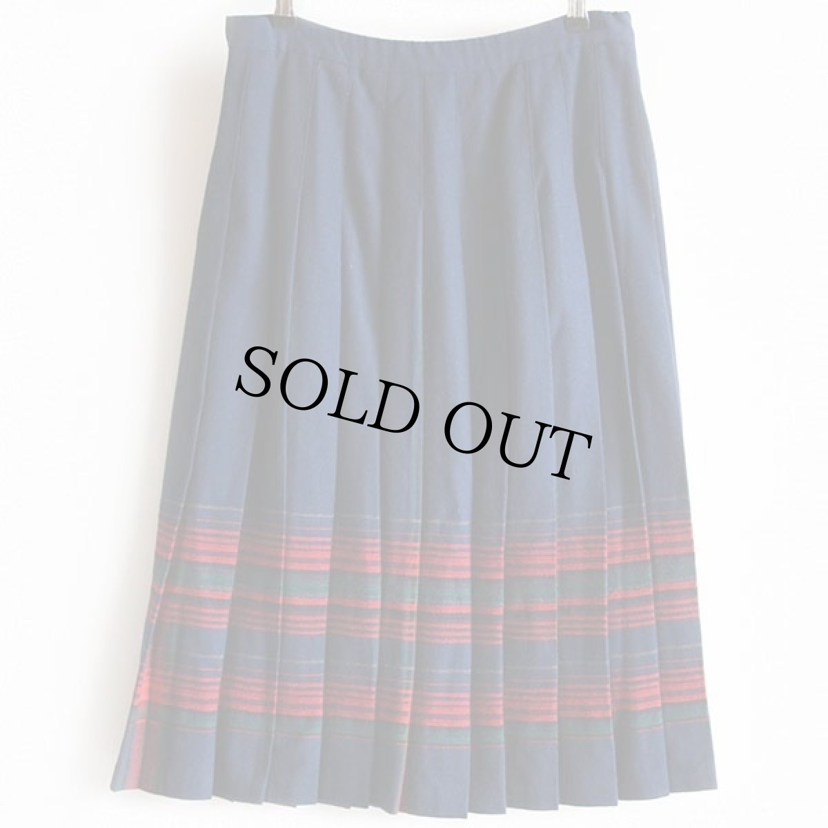 画像2: 70s USA製 PENDLETONペンドルトン チェック ロング ウール プリーツスカート 14 (2)