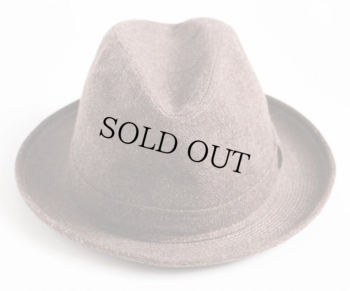 画像2: LONDON FOG ツイード フェドラハット ブラウン 7 1/8 (2)