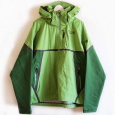 画像1: MOUNTAIN HARDWEAR Conduit ソフトシェル マウンテンパーカー 黄緑×緑 XXL (1)