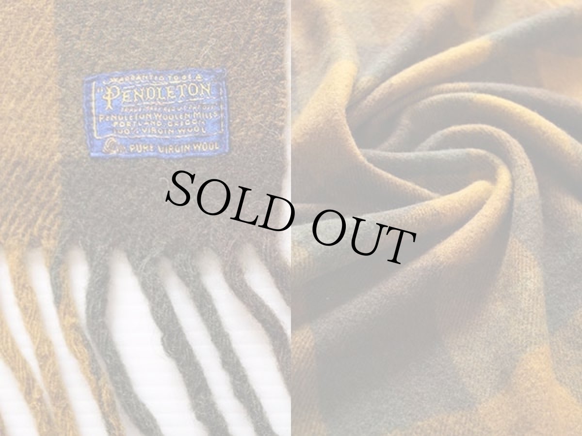 画像3: 60s PENDLETONペンドルトン チェック ウール ブランケット (3)