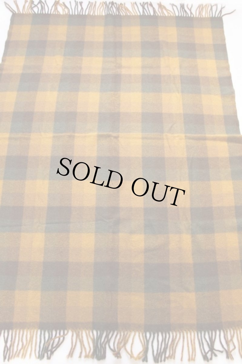 画像2: 60s PENDLETONペンドルトン チェック ウール ブランケット (2)