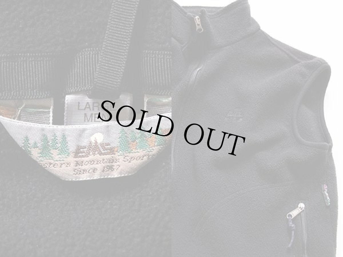 画像3: 90s USA製 EMS POLARTEC フリースベスト 黒 L (3)