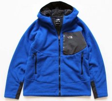 画像1: THE NORTH FACEノースフェイス ボアライナー フリースパーカー 青 BOY'S XL (1)