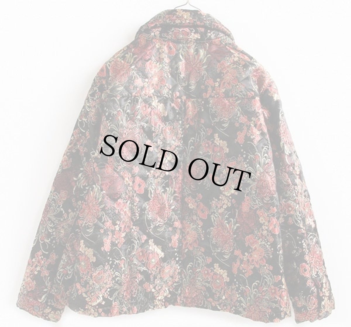 画像2: CHICO'S 花柄 総柄 ナイロン キルティングジャケット 2 (2)