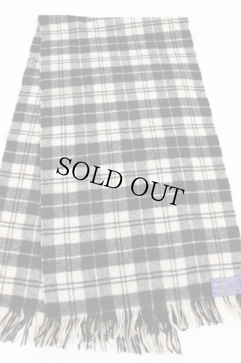 画像2: 60s PENDLETONペンドルトン タータンチェック ウール マフラー (2)