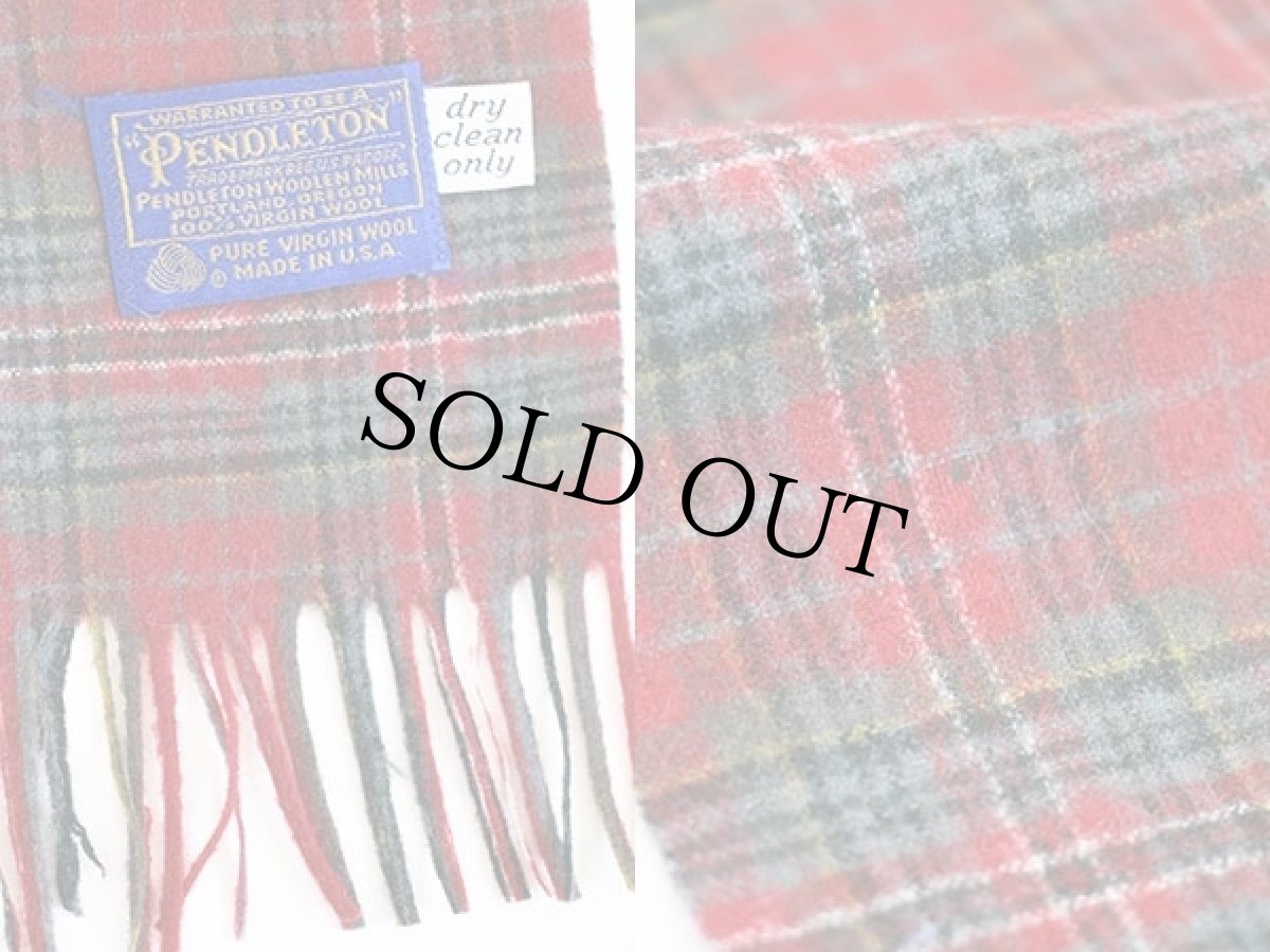 画像3: 70s USA製 PENDLETONペンドルトン タータンチェック ウール マフラー (3)