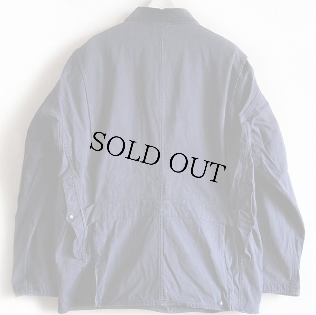 画像2: 90s ポロ ラルフローレン コットン ハンティングジャケット 紺 L (2)