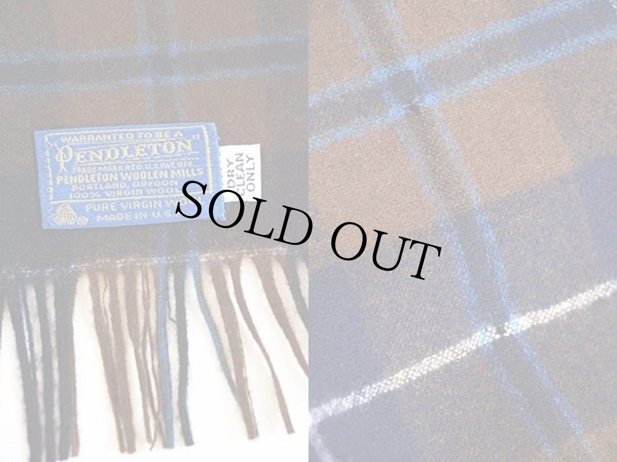 画像3: 70s USA製 PENDLETONペンドルトン タータンチェック ウール マフラー (3)