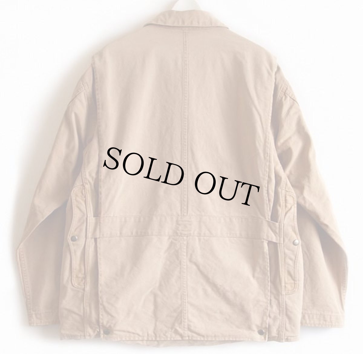 画像2: 90s ポロ ラルフローレン ダック地 ハンティングジャケット 茶 L (2)