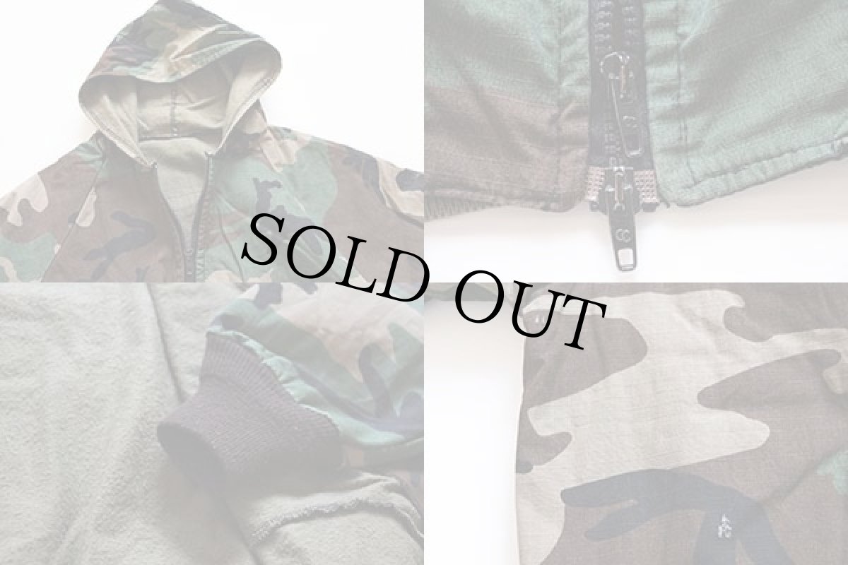 画像3: 70s UNKNOWN ウッドランドカモ コットン ハンティングパーカー (3)