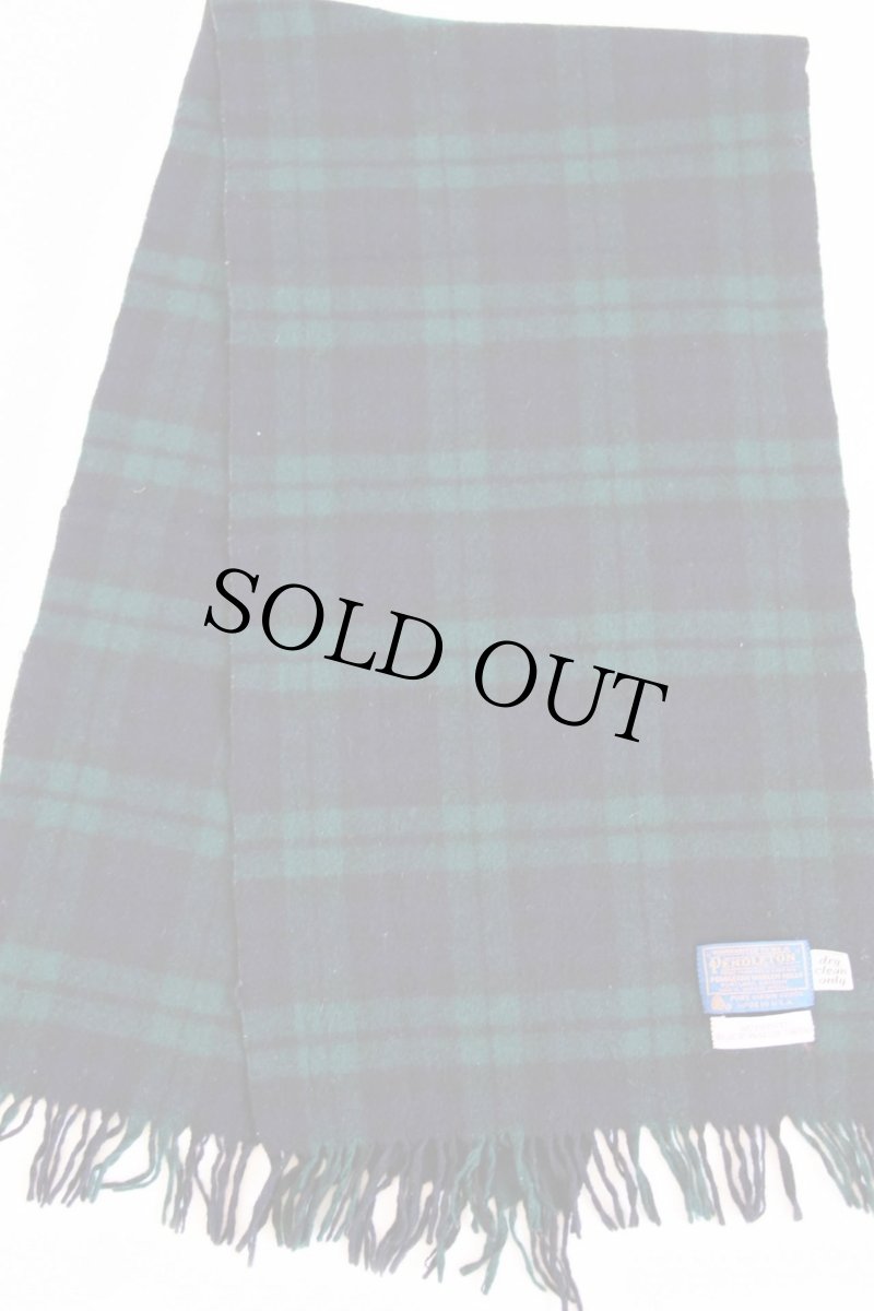 画像2: 70s USA製 PENDLETONペンドルトン タータンチェック ウール マフラー (2)