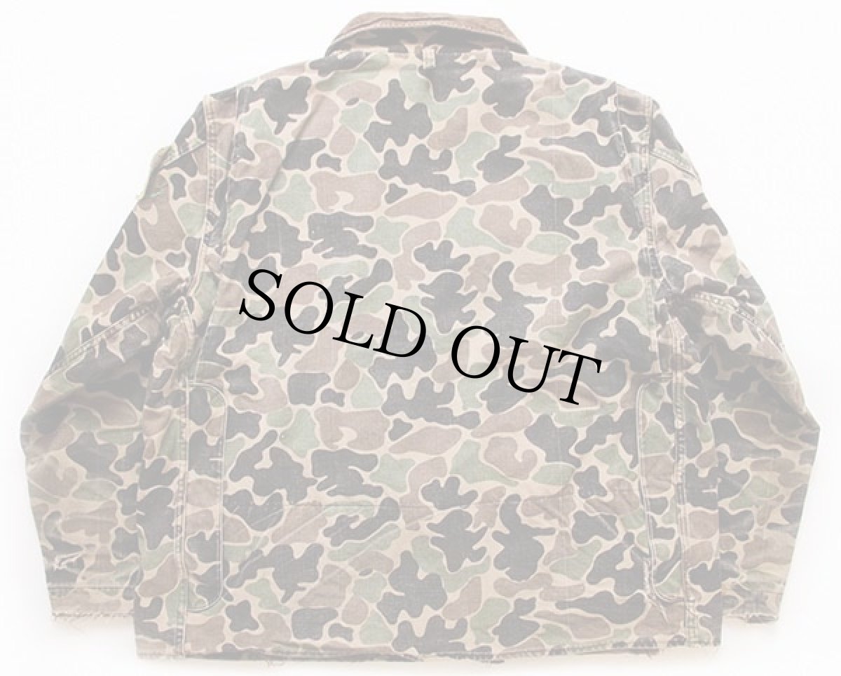 画像2: 80s BONE-DRY RED HEADレッドヘッド パッチ付き ダックハンターカモ ダック地 ハンティングジャケット ボロ 48 (2)